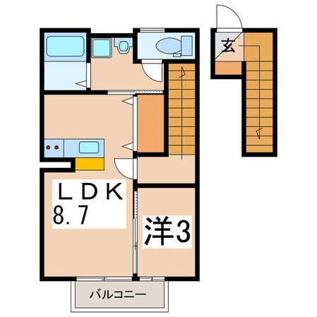 ハイム・キミＡの物件間取画像